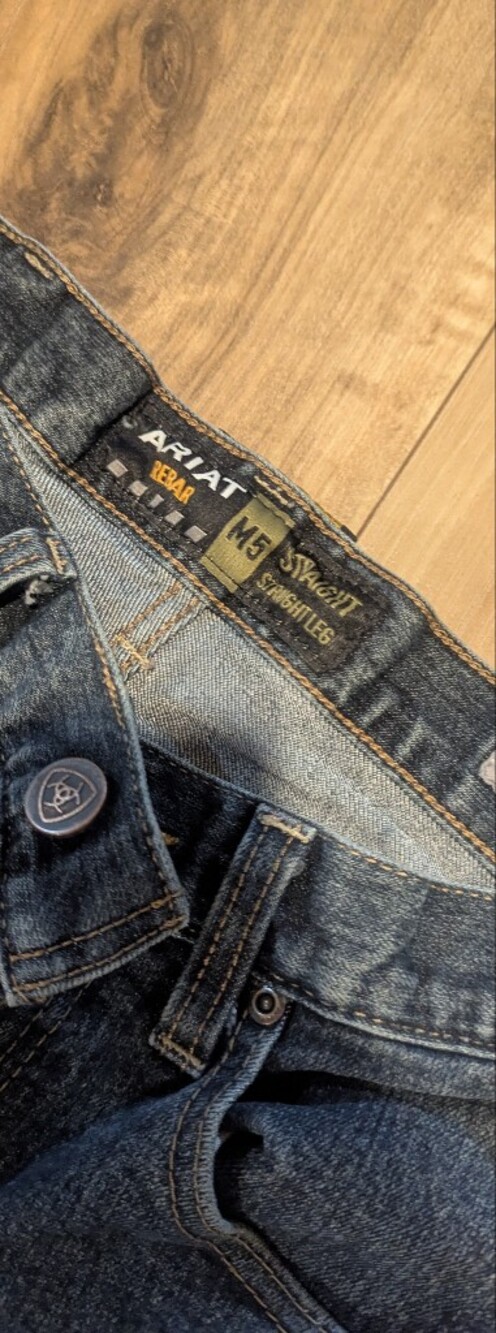 Ariat Men's M5 Straight Slim Jeans in Dark Blue